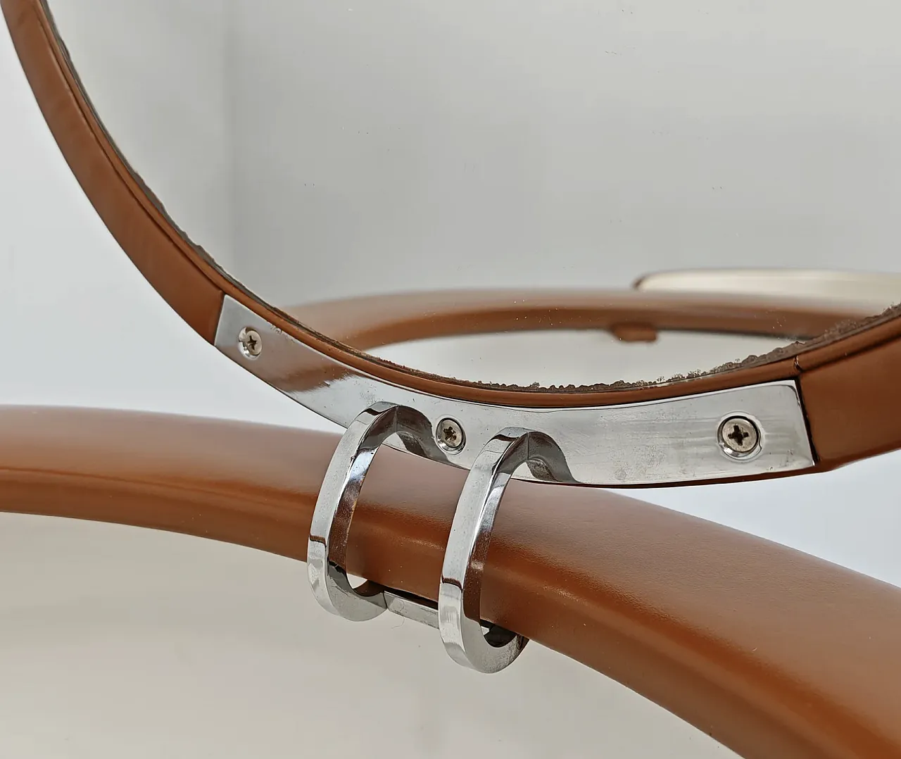 Dilly Dally leather vanity by Luigi Massoni for Poltrona Frau, 1970s 7